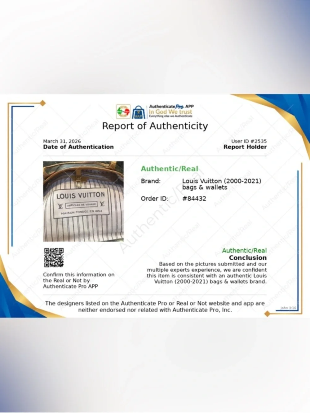 Authentic Louis Vuitton Neverfull MM bag with pink interior - Picture 14 of 14